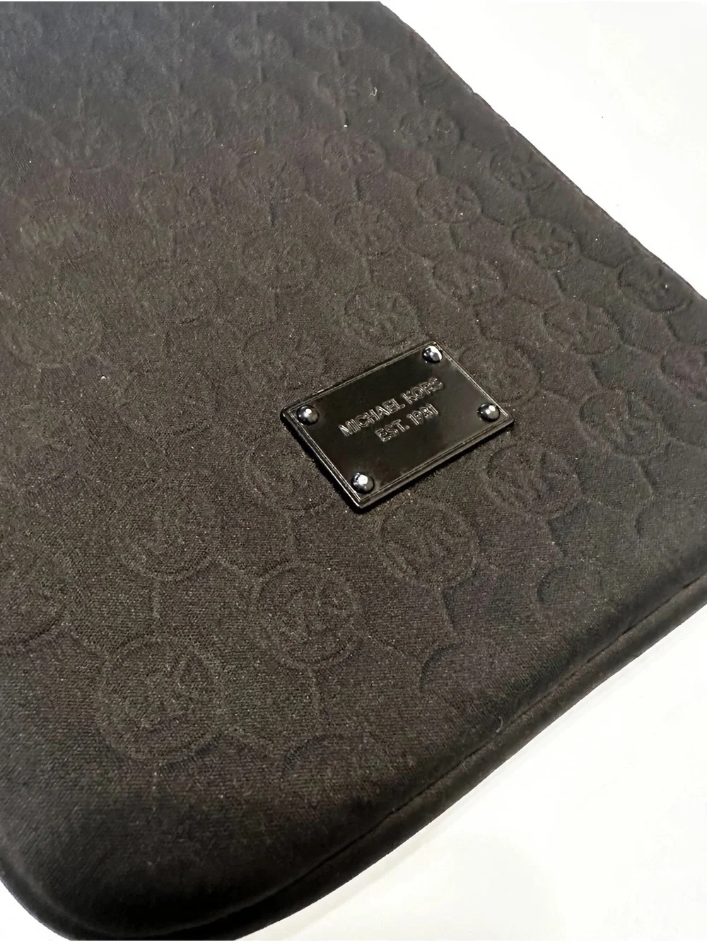 Michael Kors Black Quilted Mini Tablet Sleeve - Protective Carry Case